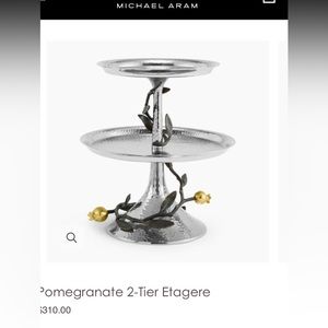 Two tier etagere.